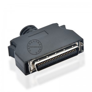 Kínai gyártó fekete forrasztó SCSI HPCN 50 érintkezős csatlakozó